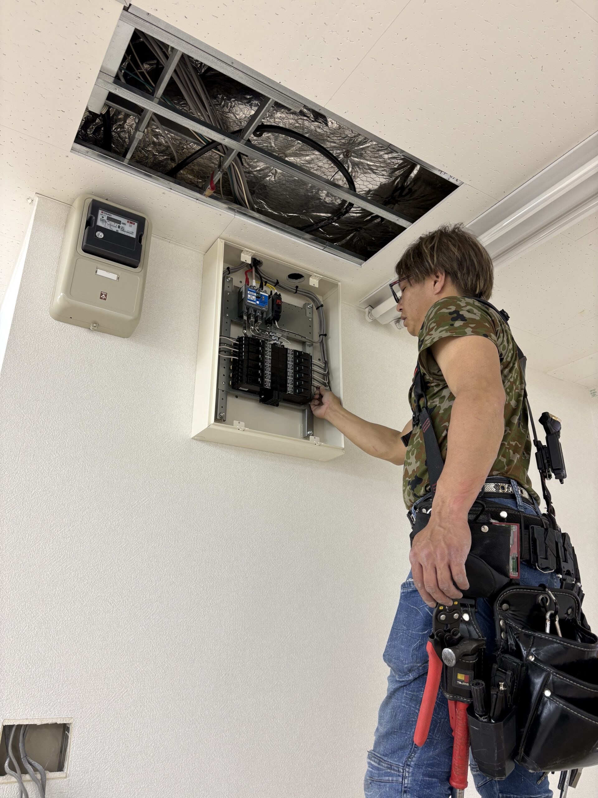 分電盤改装工事②